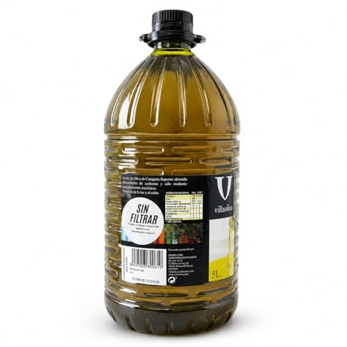 Aceite de Oliva Virgen Extra Sin Filtrar 5L Villaolivo | Cosecha 2025-2026 | Envasado Bajo Pedido | Origen España