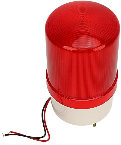 Oumefar Alarma de Luz Sonora de Alto Volumen de 120 DB, Estroboscópica Giratoria LED, para Seguridad Pública Interior y Exterior (12V)