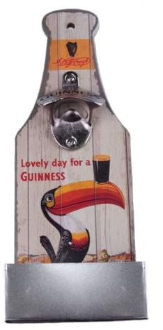 Guinness Bottle Opener And Catcher With Extra Stout Label Design
