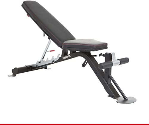 HAMMER Inspire FT2 Schrägbank - Hantelbank klappbar, Fitnessbank für zuhause, 5-Fach verstellbares Rückenpolster Belastbarkeit bis 450 kg