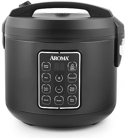 AROMA® Multicocina digital de arroz y grano de 12 tazas (cocidas) (ARC-966BD)