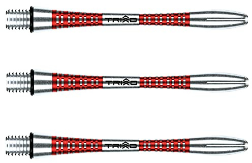 WINMAU Triad Aluminium Röd Medium Dartskaft (skaft) - 1 set per förpackning (3 axlar totalt)