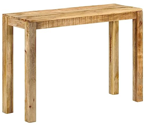 vidaXL Table Console 110x35x76 cm Bois de manguier Brut
