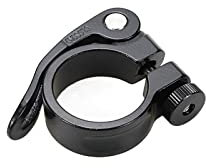 Pastlla Bike Seatpost Clamp Bicycle Quick Release Seatpost Collar Aluminium Alloy Black 31.8mm