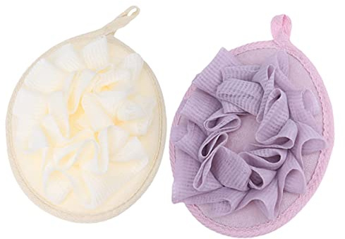 minkissy 4 Piezas Esponja De De Baño Esponja De Baño Toalla Exfoliante Para La Espalda Para La Corporal Exfoliante Viajar Maleza Material De Malla De Pe