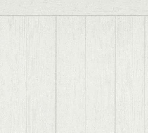 Dado Vinyl Wandpaneel 2 in 1 Strukturtapete Creme AS Creation 39803-2