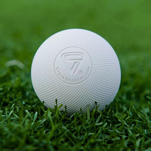 CRANKSHOOTER Lacrosse Ball-Set, TX1 Extreme Grip, strukturierte Lacrosse-Spielbälle, 1 Dutzend, NOCSAE, NCAA, NFHS und SEI zertifiziert, 12 Bälle (weiß)