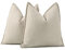 Madizz Textured Chenille Cushion Covers Set of 2 Super Soft Decorative Throw Pillow Covers Boho Pillowcases Modern Home Decor for Sofa Bedroom 26x26 inch, 65x65 cm, Beige