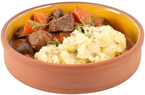 Restaurantware Terracotta Cazuela Bowls 10 Pack of 15 oz Durable Rustic Serving Dish Glazed Oven-Safe Bowl Freezer-Safe Tapas Dish Microwave-Safe Dishwasher-Safe