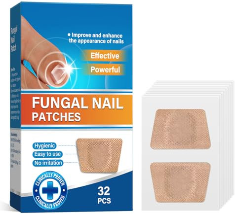Nāgělpīlz-Pflaster, 32 Stück Nagelpilz Behandlung Schnell Intensiv, Toenail Fungus Treatment Extra Strength, Reparieren Sie Das Aussehen Beschädigter, Verfärbter Nägel