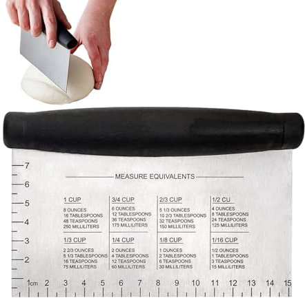Cutting Board Scraper, Kitchen Scraper Tool - Square Kitchen Scraper Dough Cutter with Ladder, Pastry Cutter Tool, Kitchen Scraper and Chopper for Pizza Dough and Baked