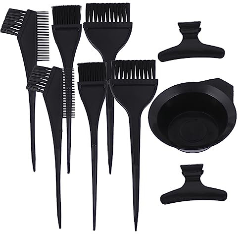 Healeved 9stücke Haarfärbe-werkzeugset Mit Pinseln Färbeschale Und Clips Nützliches Diy-haarfärbeset Für Salon Und Heimgebrauch