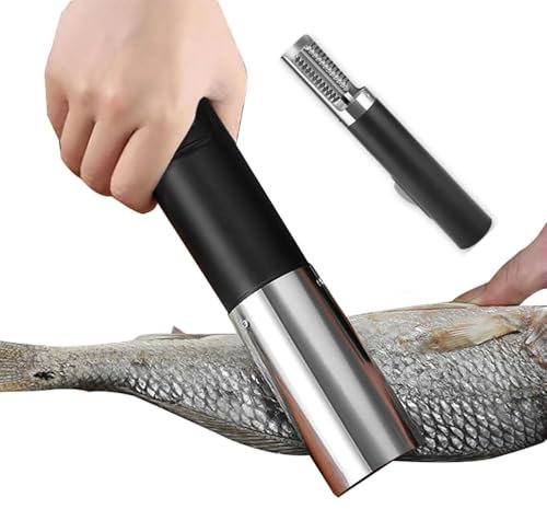 Taka Neko Electric Scale Scraper,Cordless Electric Fish Scales Remover Powerful Fish Scales Scraper Automatic Waterproof Fish Cleaner Rechargeable Suitable for Chefs And Home Chefs,Green