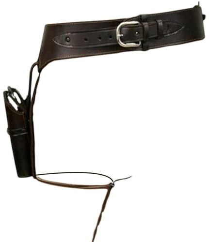 Jorzer Waffengürtel für Männer mittelalterliche westliche Waffenholster mit Beingurt schwarze PU -Leder -Holster durchschnittliche Größe für Jagd, Cosplay, Outdoor