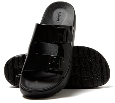 JOTA KA Dam plattform sandaler – flip flops med dubbelt spänne, halkfri tjock sula, vardaglig komfort