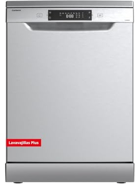 Corberó - Lavavajillas Gama Plus | CLVM6025X | 84,5 x 59,8 x 61 cm | 13 Cubiertos | Función Autoapertura | 8 programas | Display LED | 47 dB | Inox | Clase D