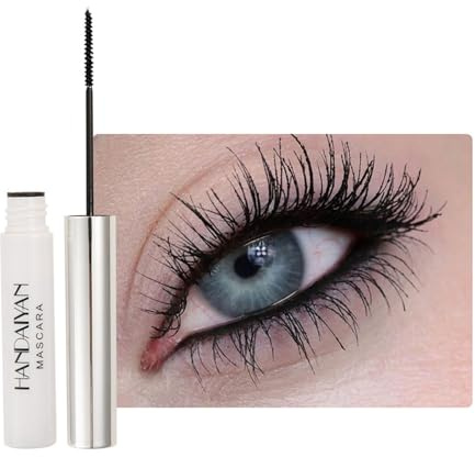 Mascara Coloré Imperméable - Finition Précise Pinceau Fin - Longue Tenue - Idéal Fêtes, Carnaval, Soirées & Maquillage Festif (Noël, Saint-Valentin)-noir-2