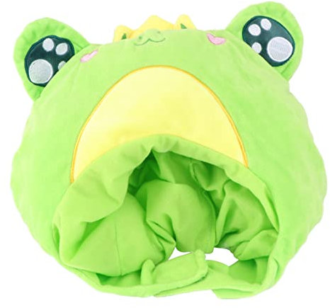 FRCOLOR 1 Stück Kreativer Frosch Hut für Kostümpartys Weicher Lustiges Fotorequisit für Karneval und Cosplay für Maskeraden und Festivals