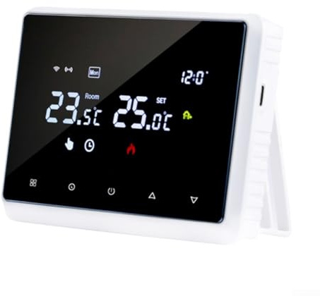 ReachMall for smart Wireless Thermostat, Voice App Control Weekly Programmable for Tuya App, Home Office Boiler Heating Systems
