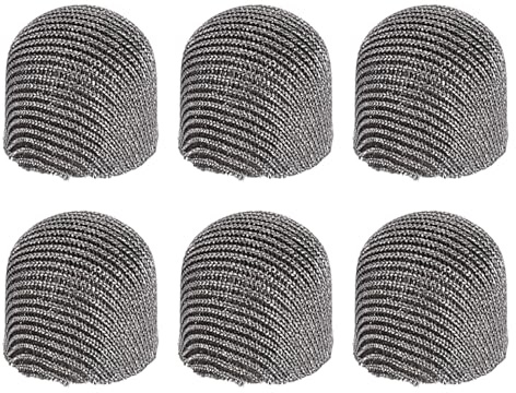 PATIKIL 8mm (0.31) Replacement Stylus Pen Tips, 6Pcs Conductive Mesh Fiber Touch Screen Pens Tip for Mobile Phones Computers Tablets E-Readers Smart Drawing Boards, Gray