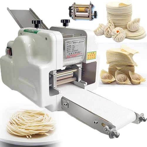 Macchina per Ravioli E Wonton Elettrica Multifunzionale da 140 W, Macchina per Ravioli con Stampo Rotondo, Macchina per Pasta Elettrica da 3 Mm Dumplingskinmold