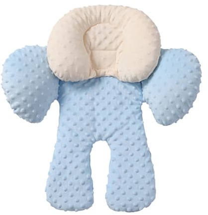 Baby Autositzkissen, wendbare Polsterung, 55 x 51 cm, Kinderwagen-Einsatz zur Unterstützung des Babys, Schlafschutzeinsatz, weiche Textur, für Schaukel, Wippe, Einkaufen, Camping, Garten, Park