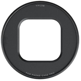 PGYTECH ProShot 67mm Filter Adapter Ring for iPhone 17 Pro & Pro Max, Magnetic Clip-On Lens Mount for ND/CPL/Variable ND Filters, Compatible with ProShot Cage