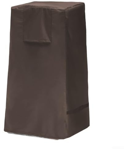 Copertura impermeabile per fontana da esterno per ciotola a cascata e fontane in pietra impilate con chiusura a coulisse (marrone 420D)