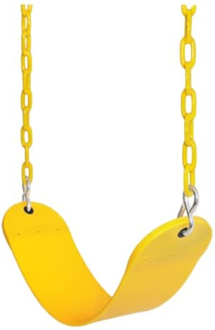 RNXRZANK Robuster Eva Schaukelsitz mit 168 cm Langer Kette, Ersatzteil für Gartensets, Tragkraft 110 Kg, für Kinder, Gelb