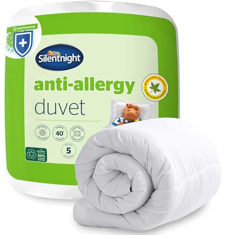 Silentnight Anti Allergy Super-King Size Duvet 10.5 Tog - All Year Round Winter Quilt Duvet Anti-Bacterial and Machine Washable with Allergy UK Approved Anti Allergy Fibres - Super-King Size Bed