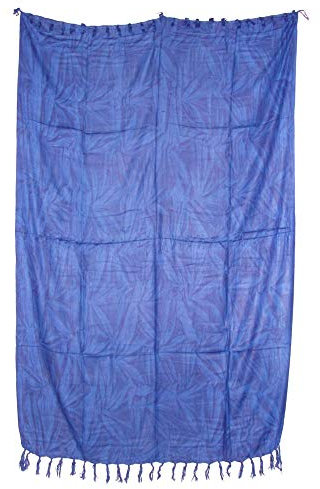 Sarong Pareo IV blau/große Auswahl schönste Farben/Wickelrock Strandtuch Sauna-Tuch Wickelkleid Schal Wickeltuch Bademode Freizeitmode Sommermode/aus 100% Viskose