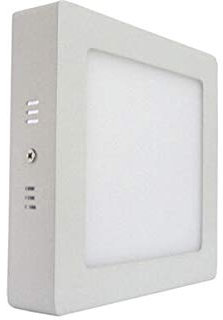 Plafoniera Faretto Led Da Soffitto Muro Parete Quadrata 12W 170x170mm (Bianco Caldo)