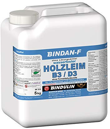 Bindan-F Holzleim B3/D3 inklusive 1 Leimspachtel (5 kg)