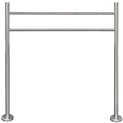 vidaXL Edelstahl-Ständer für doppelten Briefkasten