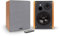 auna Linie 400 A Regallautsprecher, Paar, Aktivboxen, Leistung: 2 x 40W max. / 2 x 20 W RMS, Woofer: 4 (10 cm), Tweeter: 1 (2,5 cm), Bluetooth-Streaming, USB-/SD-Port für MP3, Holz-Optik/schwarz