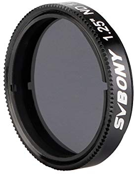 Svbony SV139 Mondfilter ND16, 1,25 Zoll 6,25% Transmission für Gibbous Moon, Teleskop Mondfilter mit Aluminiumrahmen, Optisches Glas Teleskop Zubehör