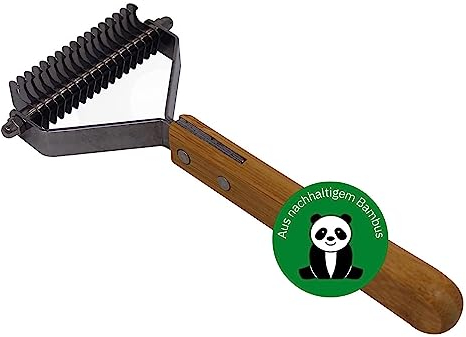 Bamboo Groom Kamm mit 17 Edelstahlzähnen