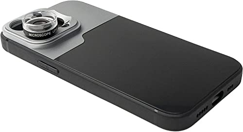 SYSTEM-S Lot de 30 filtres Macro pour Microscope avec Coque Noire pour iPhone 14 Pro