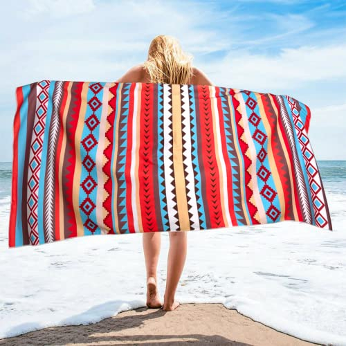 LUROON Toalla de Playa Grande y Suave 90 x 180cm, Ligera y Portátil Toalla para Playa Viaje, Toalla de baño para Mujeres y Hombres, Manta de Playa Piscina Viajes Toalla de Ducha de Baño