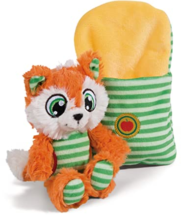 NICI Kuscheltier Fuchs Finjo 14cm schlafend im Bettchen