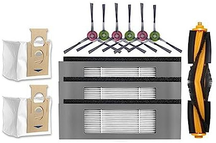 MUPECO Ersatzteile Hauptbürste, Seitenbürste, Filter, Staubbeutel, Kompatibel Mit ECOVACS DEEBOT N10 N10 Plus Roboter-Staubsauger, Ersatzteile