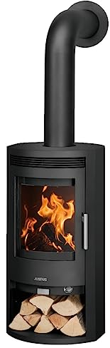 Justus | Kaminofen | Baltrum D 2.0 | 5,5 kW | Stahl Schwarz