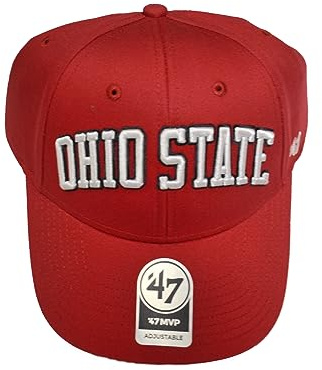 '47 NCAA Erwachsene Herren MVP Wool Adjustable Hat, Rot/Ausflug, einfarbig (Getaway Solids), Einheitsgröße