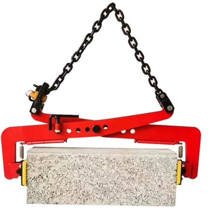 EXCLURA Paving Slab Lifter Heavy Duty Paving Slab Lifter Tool, Vertical Paver Granite Lifter Carrying Clamps, Stone Lifting Clamp Grabo Tongs with Rubber-lined (Size : XX-L)