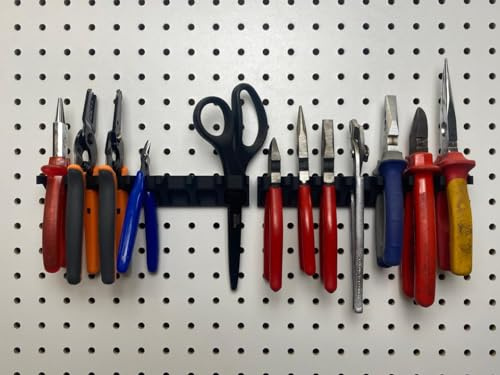 Zangen Halter für Pegboard Lochwand - Lochabstand 25,4 mm und Lochung 7 mm - Werkzeugwand - Lochwand Zubehör (1x Zange)