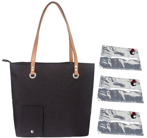 Insulated Wine Carrier with 3 Drink Dispensers - Portable Tote Bag for Beach, Travel, Picnic - Gift for Wine Lovers