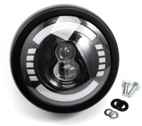 APEBAZY 5.75 Pulgadas Motocicleta Led Faro Universal Ronda de Luz de la Cabeza