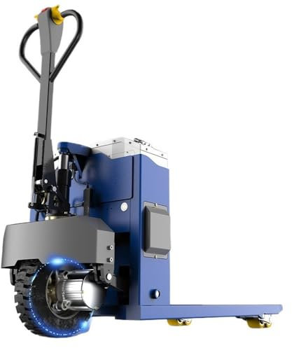 Transpaletas elevadoras Transpaleta eléctrica con capacidad de 6600 lb, transpaleta alimentada por litio, horquillas de 46 x 27 pulgadas for espacios estrechos, mango multifunción y batería extraíble