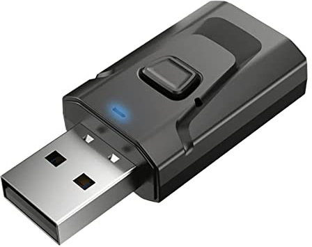 4 en 1 USB Bluetooth 5.0 Récepteur Clear Quality Sound Quality Pild Adaptateur Audio de Transmission Stable DC5V Plastic Car Récepteur de Musique Noire