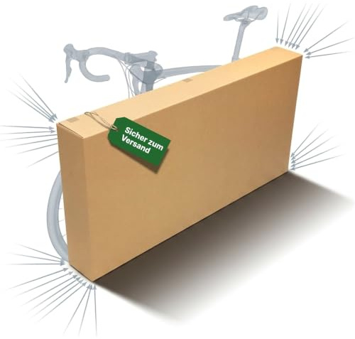 KK Verpackungen boîtes à vélo, 2 parois | 5 pièces, 1600 x 200 x 800 mm, cartons d'expédition pour vélos selon Fefco 0203 | Boîtes pour le transport sécurisé des vélos